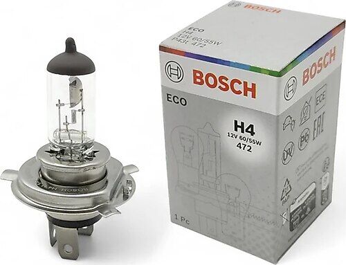 Bosch 1987302803 12V Standart H4 Ampul 55 60W Tırnaklı P43T