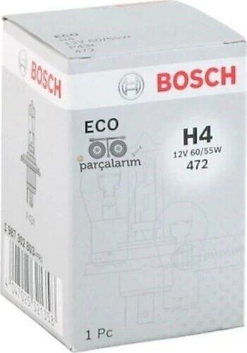 Bosch 1987302803 12V Standart H4 Ampul 55 60W Tırnaklı P43T